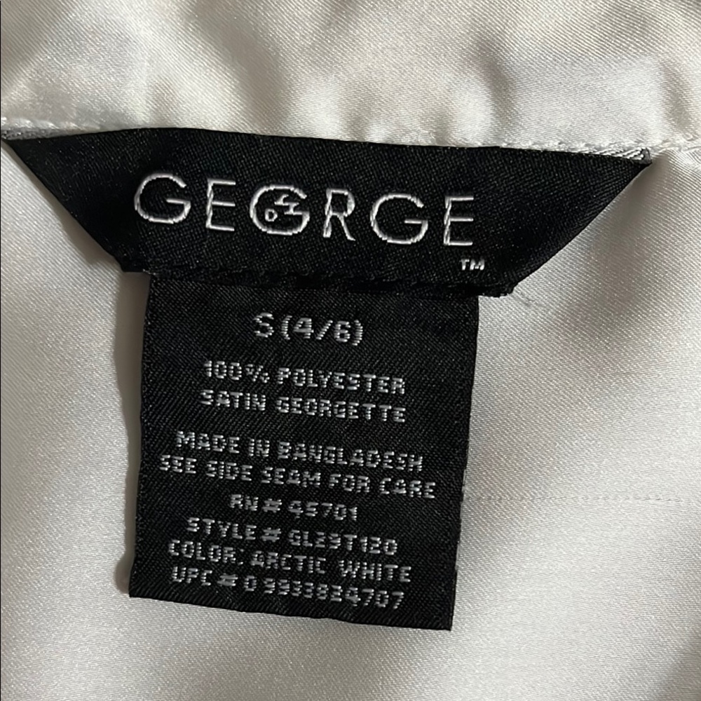 Zara Cream Satin Top with Button Accents